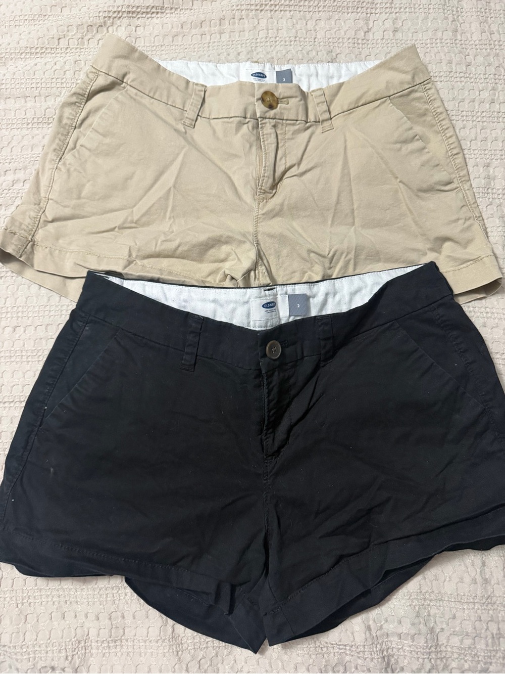 Casual Women’s Chino Shorts - Black and Khaki